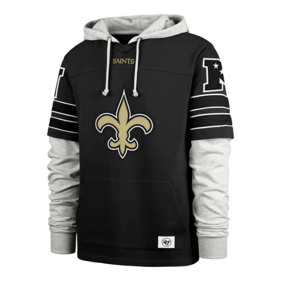 New Orleans Saints Official NFL 47’ Hoodie Sweatshirt MSRP $130 NWT Size S - Picture 1 of 4